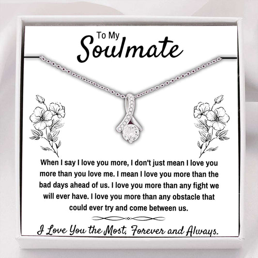 Girlfriend Necklace, Future Wife Necklace, To My Soulmate Œi Love You The Most” Necklace Gift Clnca26659 For Karwa Chauth Rakva