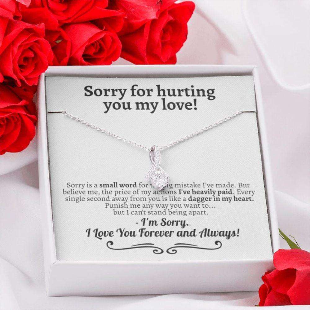 Girlfriend Necklace, Future Wife Necklace, Wife Necklace, Apology Necklace Gift For Her, Forgiveness Gift, Sorry Gift For Wife, Girlfriend For Karwa Chauth Rakva