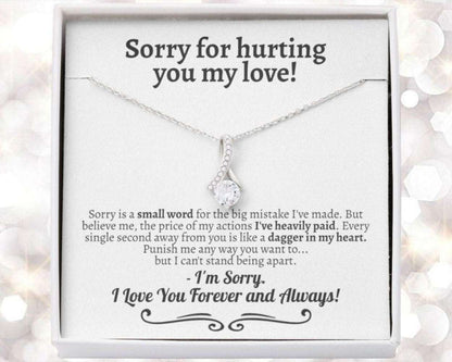 Girlfriend Necklace, Future Wife Necklace, Wife Necklace, Apology Necklace Gift For Her, Forgiveness Gift, Sorry Gift For Wife, Girlfriend For Karwa Chauth Rakva