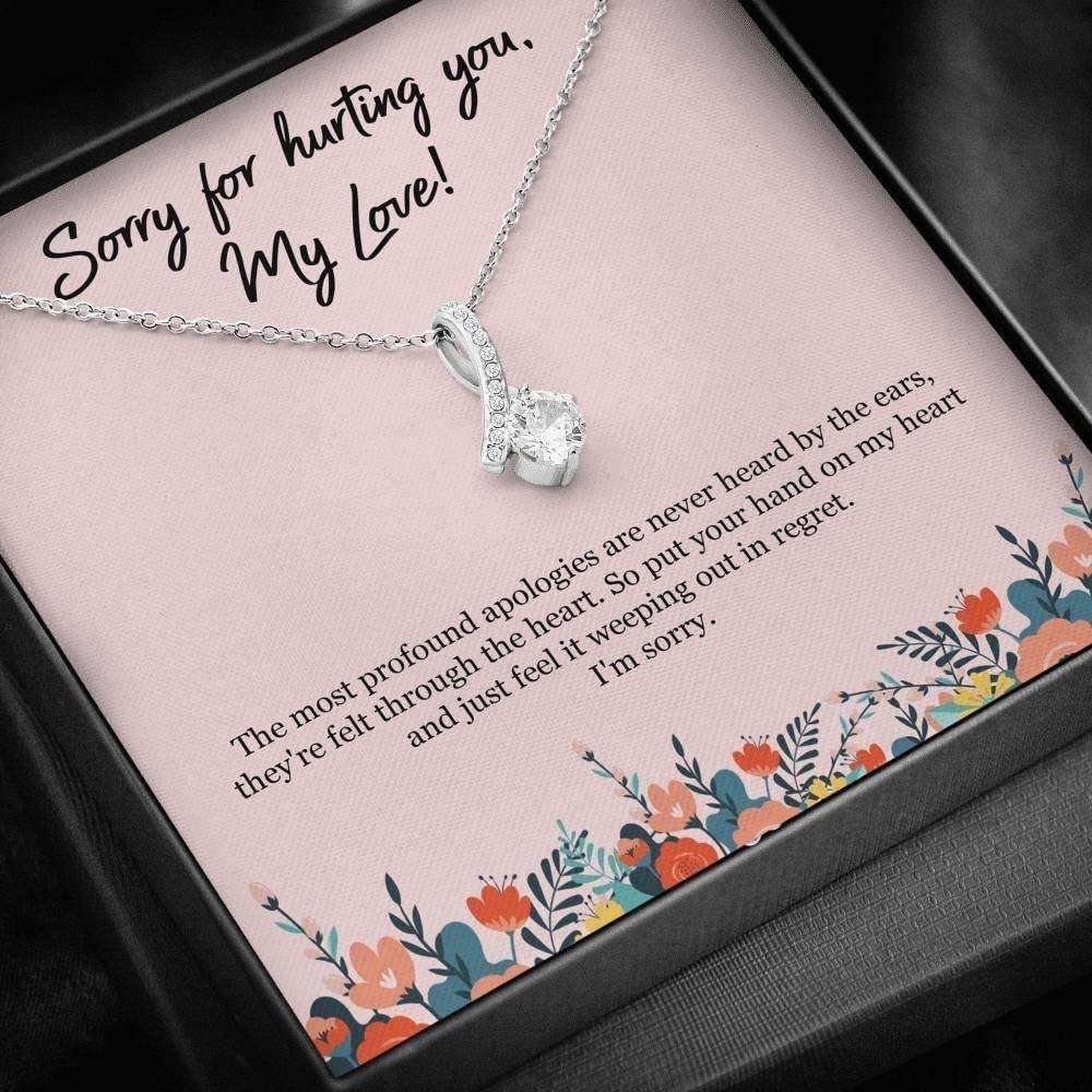 Girlfriend Necklace, Future Wife Necklace, Wife Necklace, Apology Necklace Gift For Her, I’M Sorry Gift For Karwa Chauth Rakva