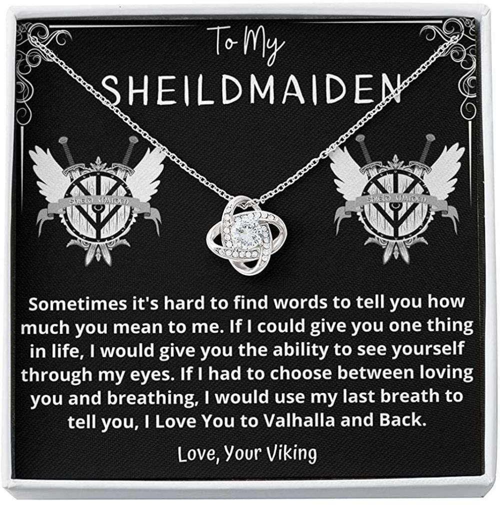 Girlfriend Necklace, Future Wife Necklace, Wife Necklace, Shieldmaiden Necklace, Viking For Women, Last Minutes Gifts For Her, Wife, Future-Wife For Karwa Chauth Rakva