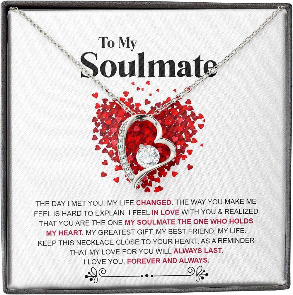 Girlfriend Necklace, Future Wife Necklace, Wife Necklace, Soulmate Necklace Gift For Her From Husband Boyfriend,Love Always Last For Karwa Chauth Rakva