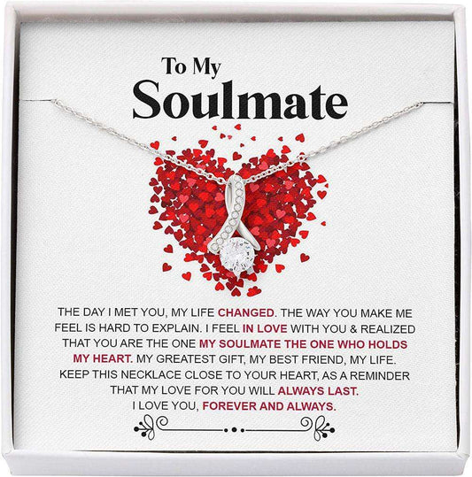 Girlfriend Necklace, Future Wife Necklace, Wife Necklace, Soulmate Necklace Gift For Her From Husband Boyfriend,Love Always Last For Karwa Chauth Rakva