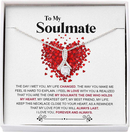 Girlfriend Necklace, Future Wife Necklace, Wife Necklace, Soulmate Necklace Gift For Her From Husband Boyfriend,Love Always Last For Karwa Chauth Rakva