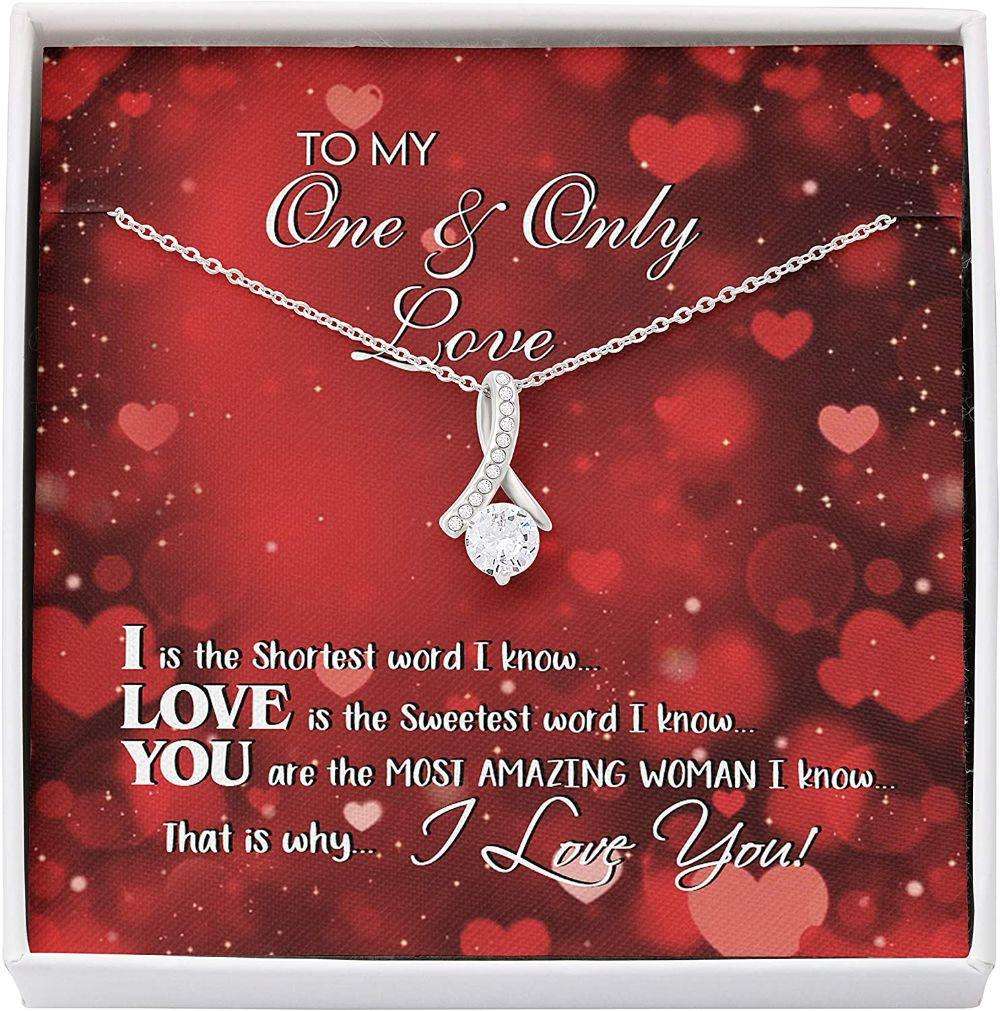 Girlfriend Necklace, Future Wife Necklace, Wife Necklace, Soulmate Necklace Gift For Her From Husband Boyfriend,One Only Love For Karwa Chauth Rakva