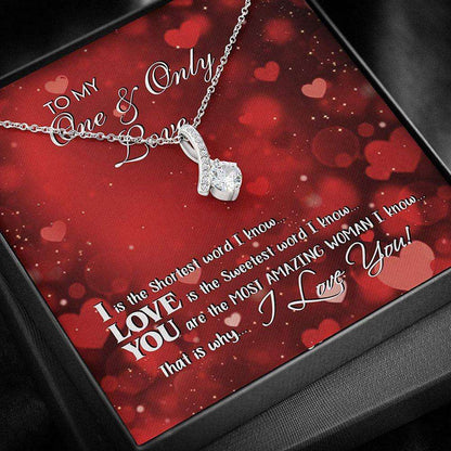 Girlfriend Necklace, Future Wife Necklace, Wife Necklace, Soulmate Necklace Gift For Her From Husband Boyfriend,One Only Love For Karwa Chauth Rakva