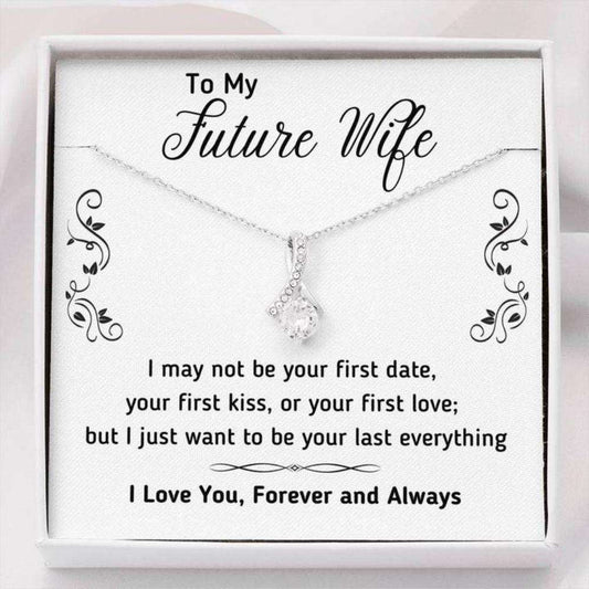 Girlfriend Necklace, Future Wife Necklace, Wife Necklace, To My Future Wife Necklace Gift From Boyfriend For Karwa Chauth Rakva