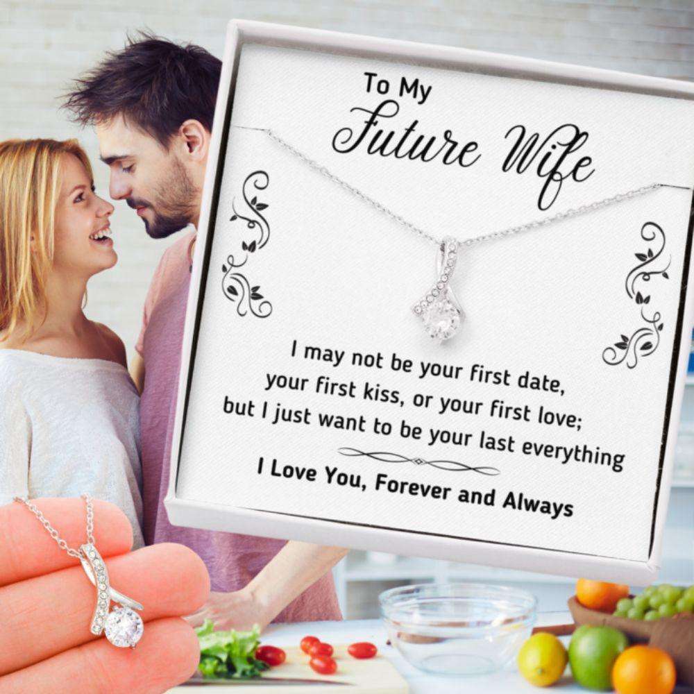 Girlfriend Necklace, Future Wife Necklace, Wife Necklace, To My Future Wife Necklace Gift From Boyfriend For Karwa Chauth Rakva