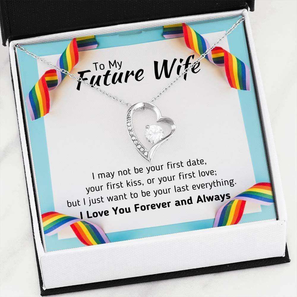 Girlfriend Necklace, Future Wife Necklace, Wife Necklace, To My Future Wife Necklace Œyour Last Everything” Pride Lgbt Gift For Gay Lesbian For Karwa Chauth Rakva