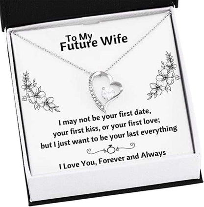 Girlfriend Necklace, Future Wife Necklace, Wife Necklace, To My Future Wife Œlast Everything “ Flowers” Necklace For Karwa Chauth Rakva