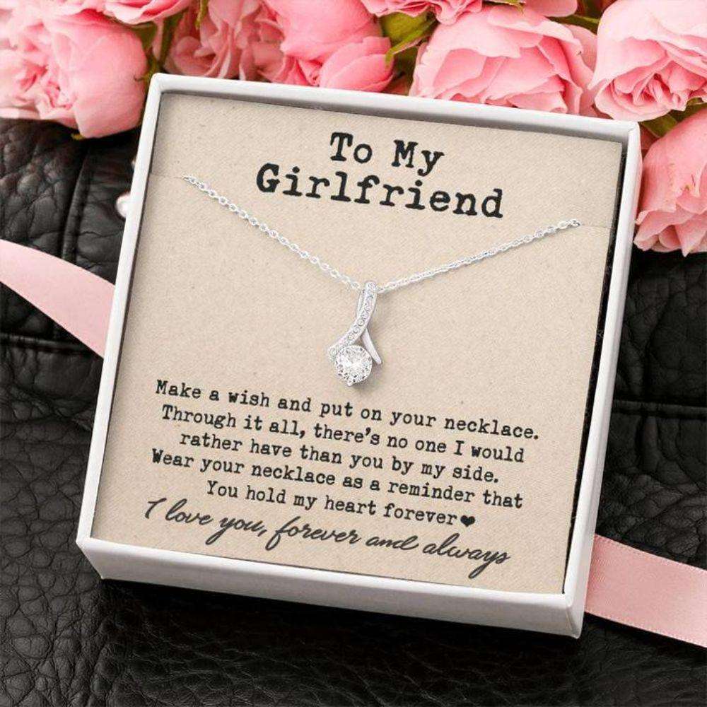 Girlfriend Necklace, Future Wife Necklace, Wife Necklace, To My Girlfriend Necklace Gift You Hold My Heart Forever For Karwa Chauth Rakva