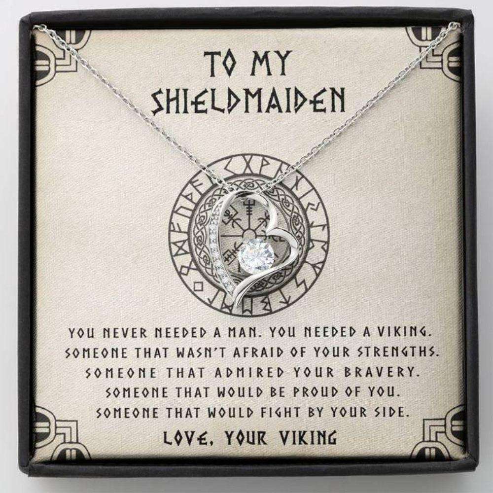 Girlfriend Necklace, Future Wife Necklace, Wife Necklace, To My Shieldmaiden Necklace “ You Needed A Viking “ Gift For Wife Girlfriend Future Wife For Karwa Chauth Rakva