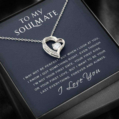 Girlfriend Necklace, Future Wife Necklace, Wife Necklace, To My Soulmate Necklace Gift “ I Got Something Right “ Gift For Wife Girlfriend Future Wife For Karwa Chauth Rakva