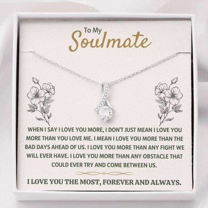 Girlfriend Necklace, Future Wife Necklace, Wife Necklace, To My Soulmate The Most Necklace Gift For Karwa Chauth Rakva