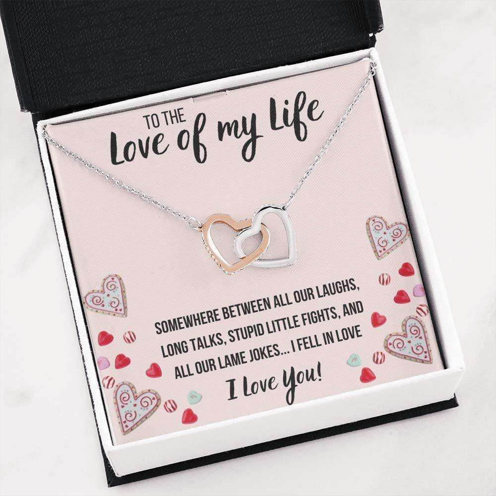 Girlfriend Necklace, Future Wife Necklace, Wife Necklace, To The Love Of My Life I Fell In Love Necklace. Gift For Wife Fiance For Karwa Chauth Rakva