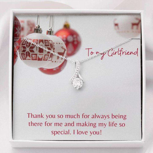 Girlfriend Necklace “ Gift For Girlfriend “ Gift Necklace With Message Card For Girlfriend Gifts For Friend Rakva