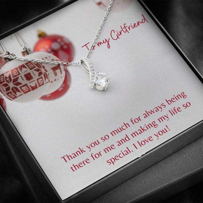 Girlfriend Necklace “ Gift For Girlfriend “ Gift Necklace With Message Card For Girlfriend Gifts For Friend Rakva