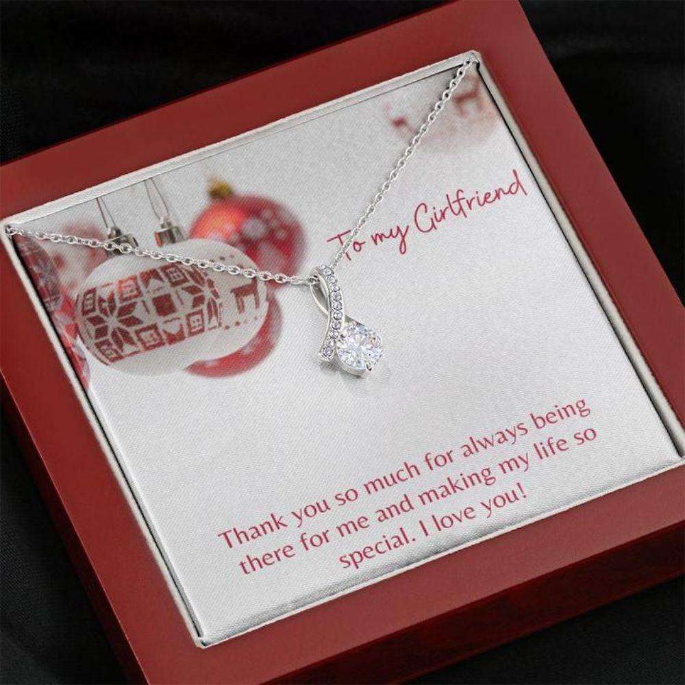 Girlfriend Necklace “ Gift For Girlfriend “ Gift Necklace With Message Card For Girlfriend Gifts For Friend Rakva