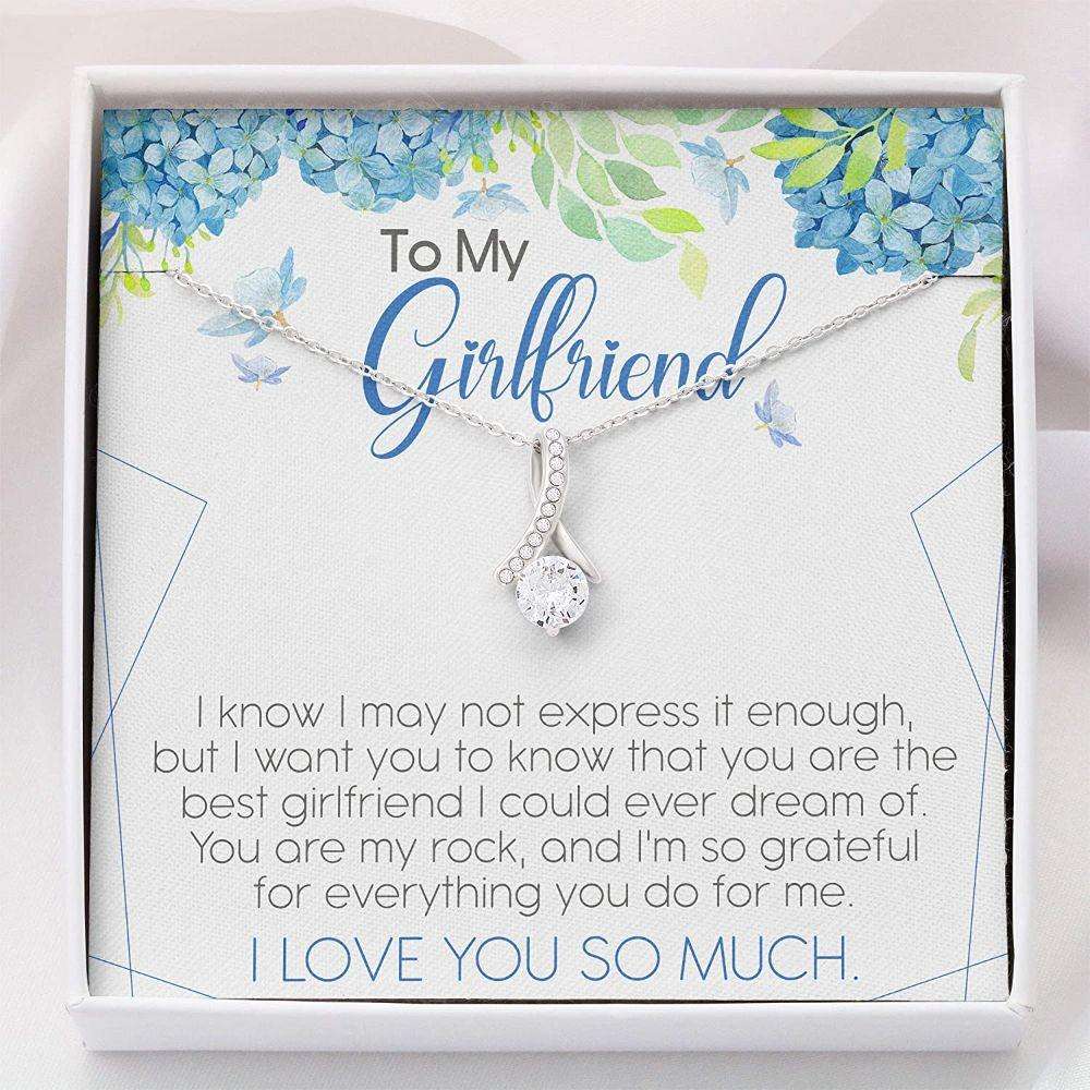 Girlfriend Necklace “ Gift For Girlfriend Necklace “ Alluring Beauty Necklace With Gift Box Gifts For Friend Rakva