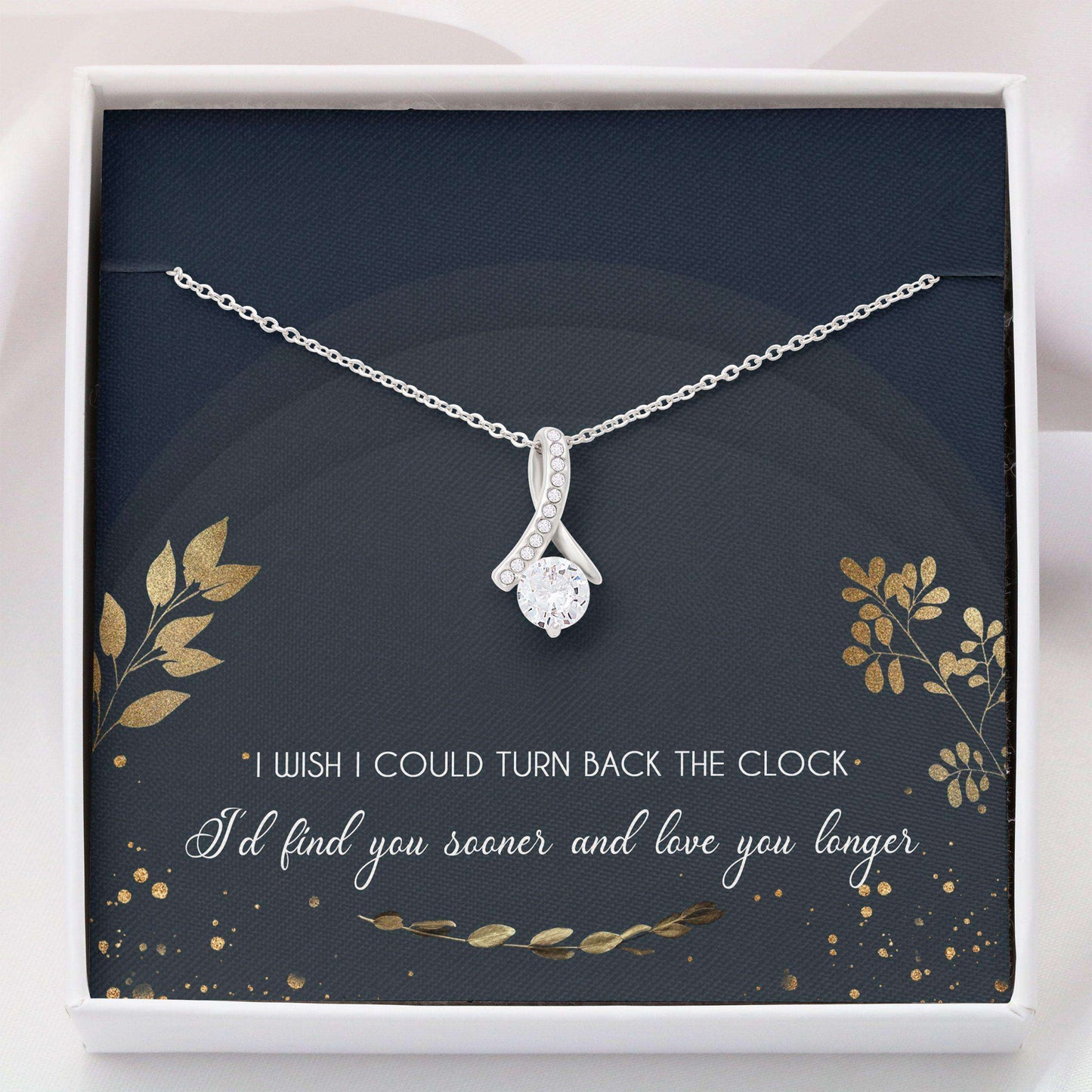 Girlfriend Necklace, Gift For Love, For Women Necklace Card Message “ Alluring Beauty Necklace For Karwa Chauth Rakva