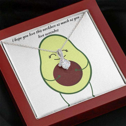 Girlfriend Necklace, Gift Necklace With Message Card Avocado Beauty Necklace Gifts For Friend Rakva