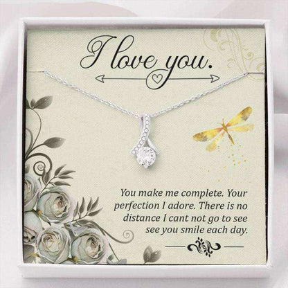 Girlfriend Necklace, Gift Necklace With Message Card I Love You Beauty Necklace Gifts For Friend Rakva