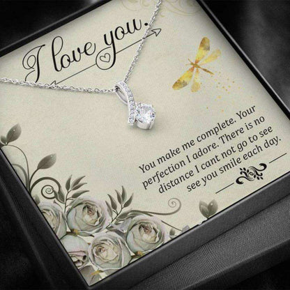 Girlfriend Necklace, Gift Necklace With Message Card I Love You Beauty Necklace Gifts For Friend Rakva