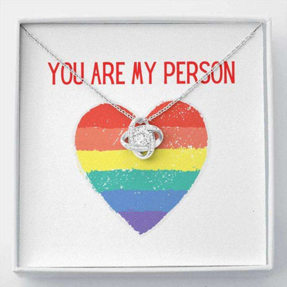 Girlfriend Necklace, Gift Necklace With Message Card You Are My Person Lbgtq+ Gifts For Friend Rakva