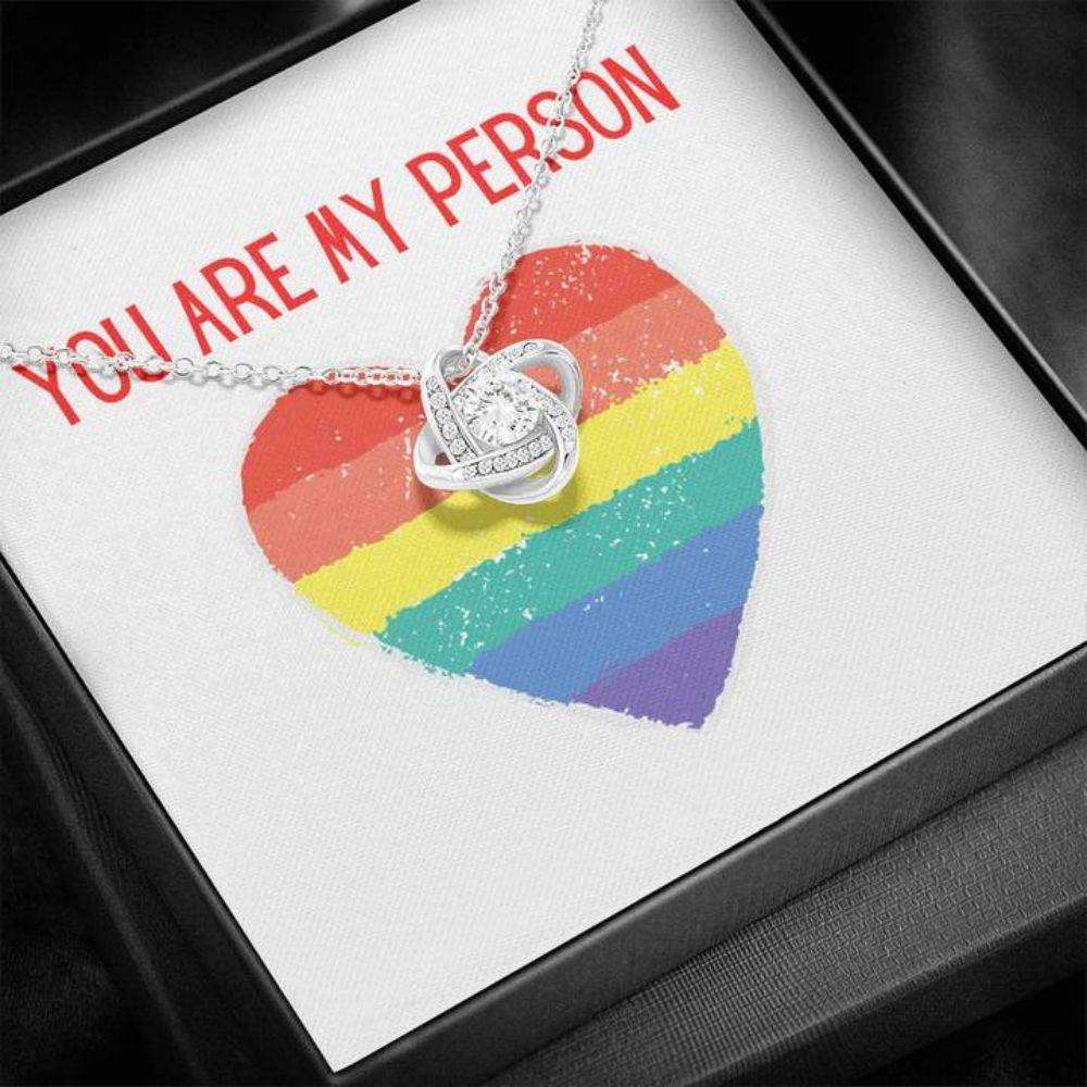 Girlfriend Necklace, Gift Necklace With Message Card You Are My Person Lbgtq+ Gifts For Friend Rakva