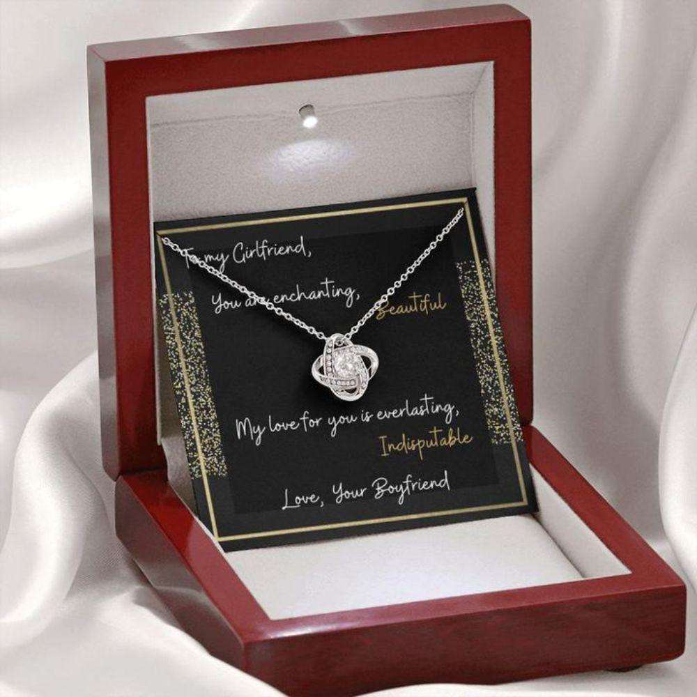 Girlfriend Necklace “ Gift To Girlfriend “ Gift Necklace Message Card “ To My Girlfriend Enchanting Gifts For Friend Rakva