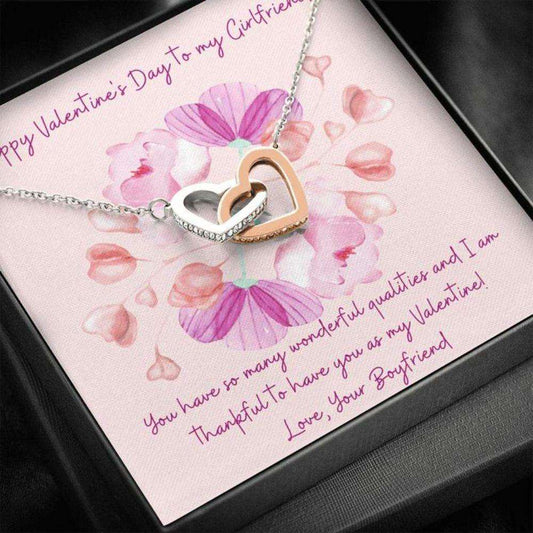 Girlfriend Necklace “ Gift To Girlfriend “ Gift Necklace Message Card “ Valentine’S Day Gift To Girlfriend Gifts For Friend Rakva