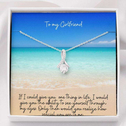 Girlfriend Necklace “ Gift To Girlfriend “ Gift Necklace With Message Card Girlfriend Beach The Gifts For Friend Rakva