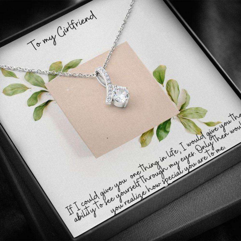 Girlfriend Necklace “ Gift To Girlfriend “ Gift Necklace With Message Card Girlfriend Gifts For Friend Rakva