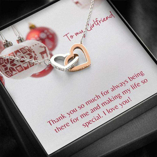 Girlfriend Necklace “ Gift To Girlfriend “ Gift Necklace With Message Card Girlfriend Holiday Red Gifts For Friend Rakva