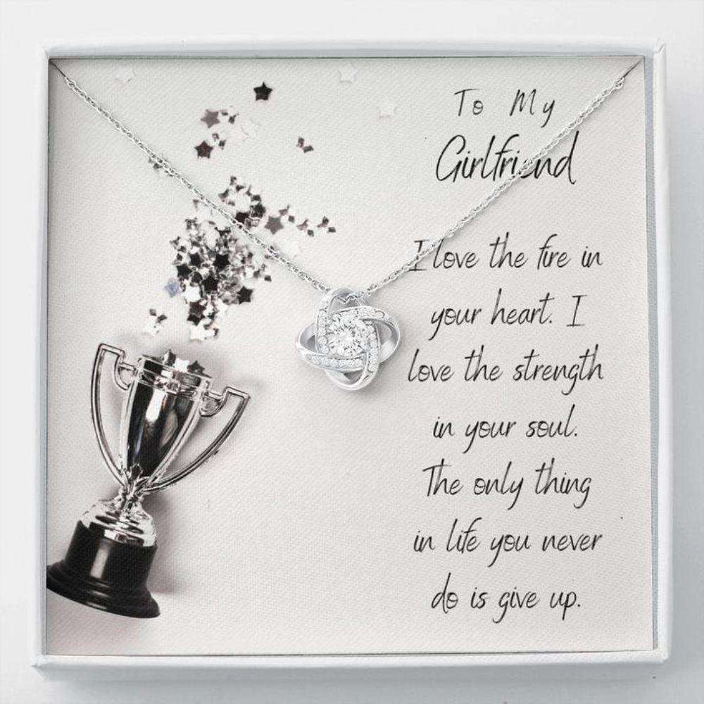 Girlfriend Necklace “ Gift To Girlfriend “ To My Athlete Girlfriend Stronger Together Gifts For Friend Rakva