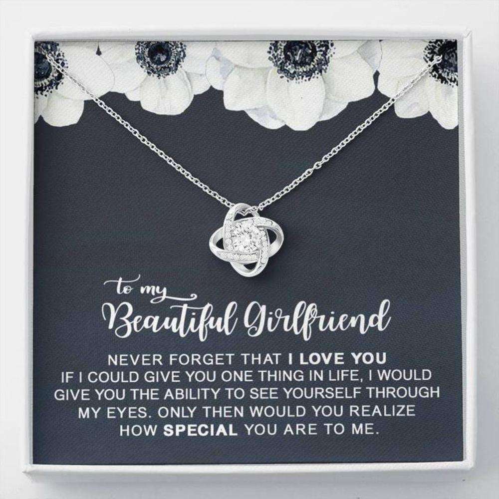 Girlfriend Necklace Gifts From Boyfriend “ Never Forget That I Love You For Karwa Chauth Rakva