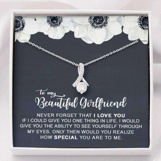 Girlfriend Necklace Gifts From Boyfriend “ Never Forget That I Love You Necklace Gifts For Boyfriend Rakva