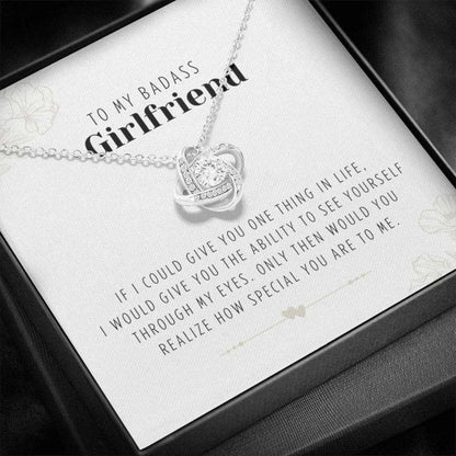 Girlfriend Necklace, Girlfriend Gift, Badass Girlfriend Necklace, To My Girlfriend Anniversary Necklace Gifts For Friend Rakva