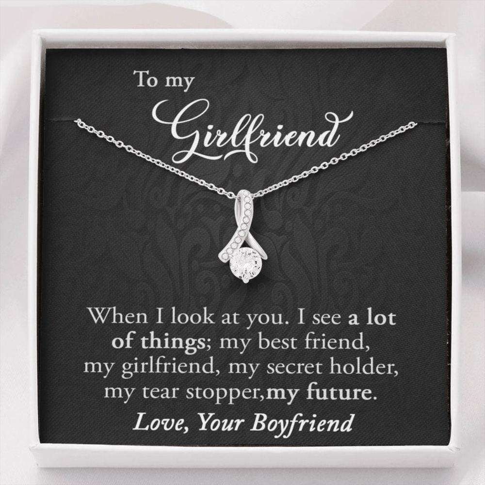 Girlfriend Necklace “ Girlfriend Gift, Gift For Girlfriend, Anniversary Necklace Gift For Girlfriend, Girlfriend Birthday Necklace Gift Gifts For Friend Rakva