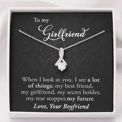 Girlfriend Necklace “ Girlfriend Gift, Gift For Girlfriend, Anniversary Necklace Gift For Girlfriend, Girlfriend Birthday Necklace Gift Gifts For Friend Rakva