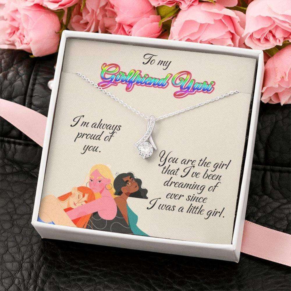 Girlfriend Necklace, Girlfriend Gift Lgbt, Lesbian Necklace, Queer Pride, Lesbian Gifts, Lesbian Love Gift, Pride Necklace Gifts For Friend Rakva