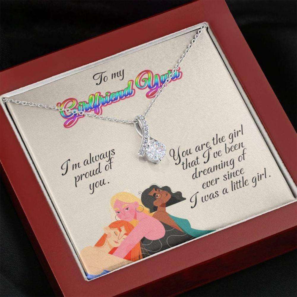 Girlfriend Necklace, Girlfriend Gift Lgbt, Lesbian Necklace, Queer Pride, Lesbian Gifts, Lesbian Love Gift, Pride Necklace Gifts For Friend Rakva