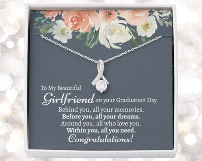 Girlfriend Necklace, Girlfriend Graduation Gift, Graduation Gift For Girlfriend, College Graduation Gift For Girlfriend Gifts For Friend Rakva