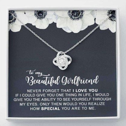 Girlfriend Necklace, Girlfriend Necklace Gifts From Boyfriend “ Never Forget That I Love You Gifts For Boyfriend Rakva