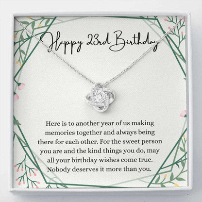 Girlfriend Necklace, Happy 23Rd Birthday Necklace, Gift For 23Rd Birthday, 23 Years Old Birthday Woman Dughter's Day Rakva