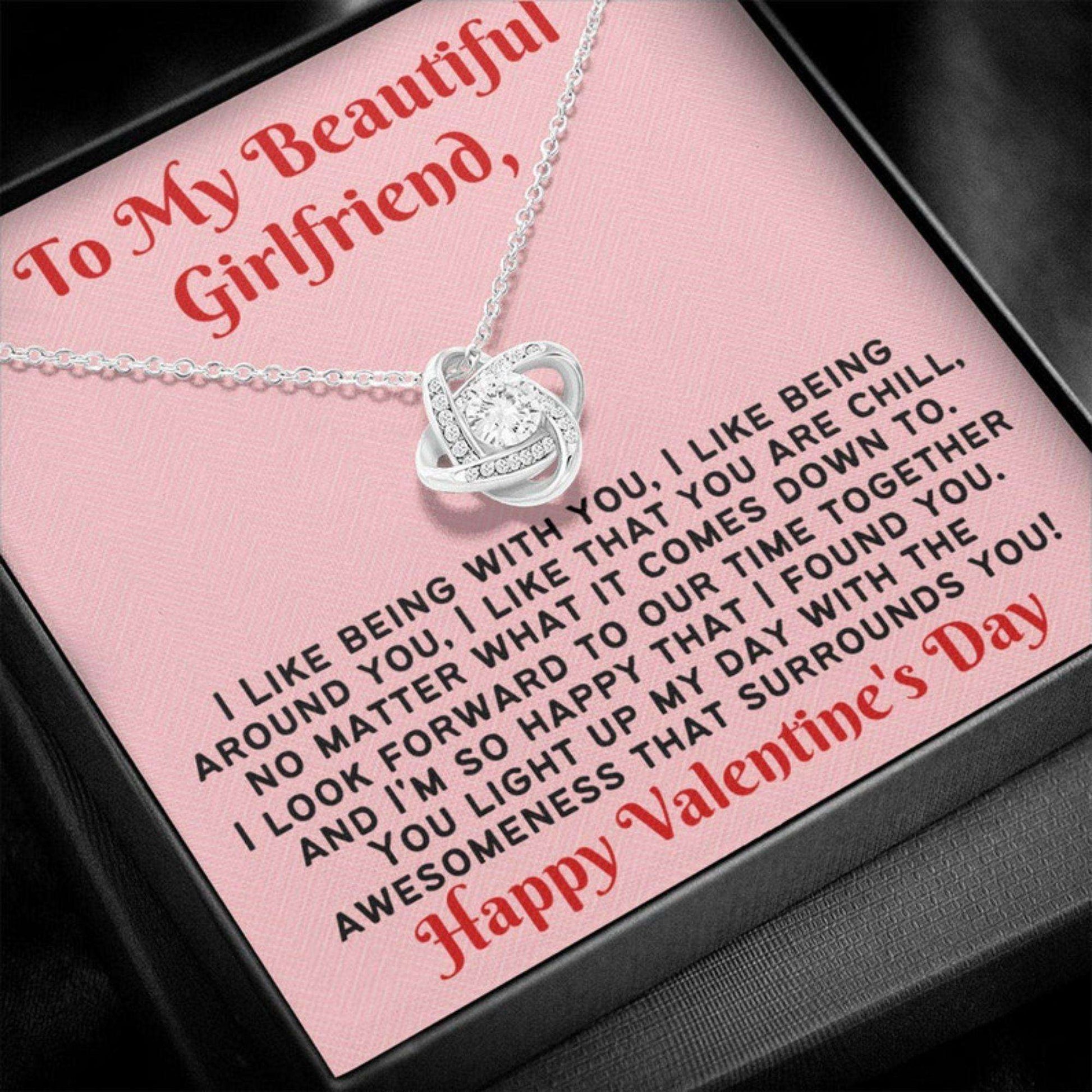 Girlfriend Necklace, I Like You Girlfriend Valentine’S Day Necklace Not Serious Gifts For Friend Rakva