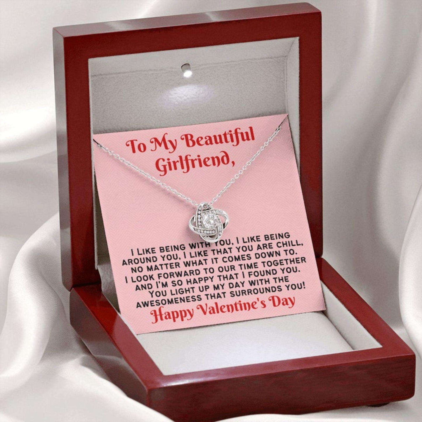 Girlfriend Necklace, I Like You Girlfriend Valentine’S Day Necklace Not Serious Gifts For Friend Rakva