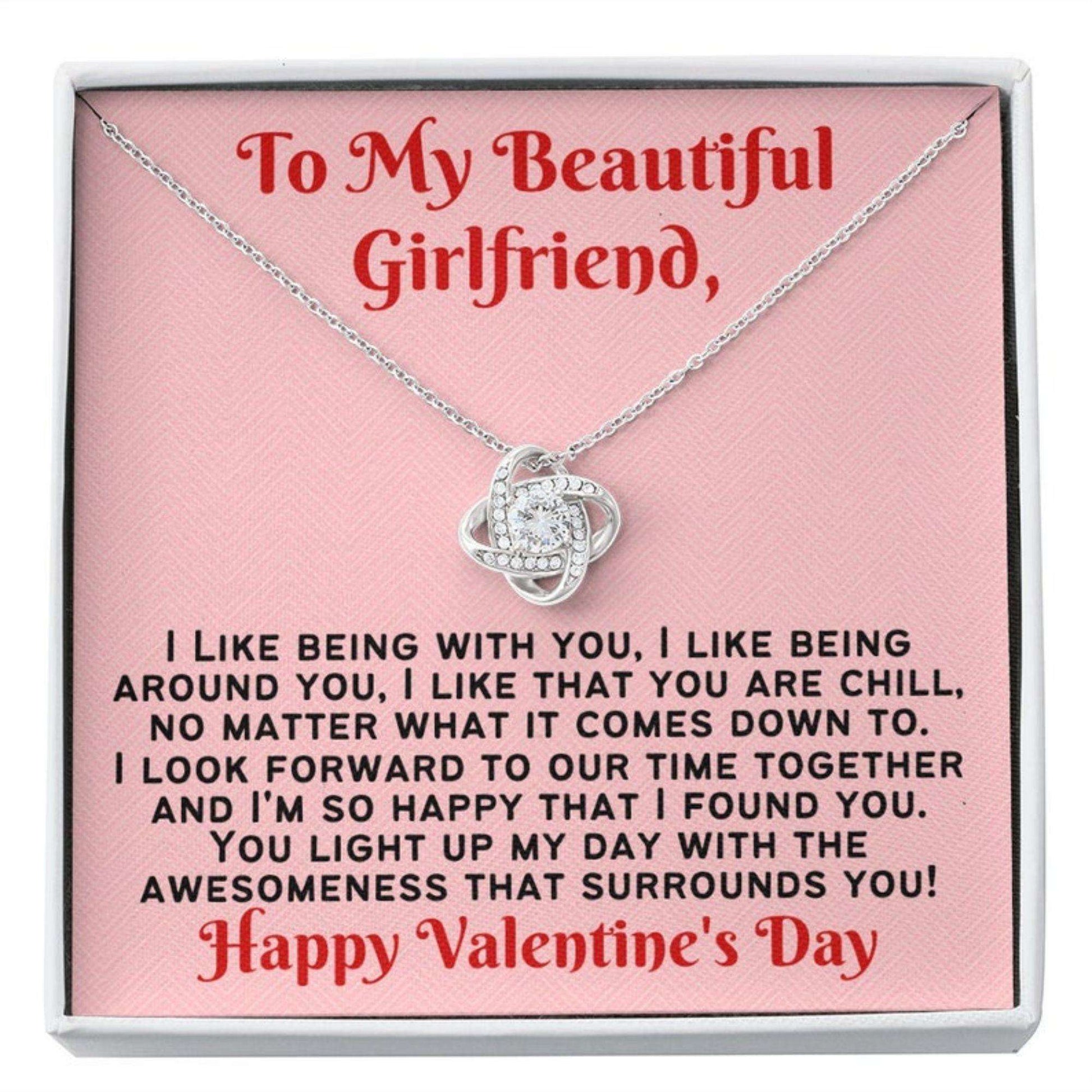 Girlfriend Necklace, I Like You Girlfriend Valentine’S Day Necklace Not Serious Gifts For Friend Rakva