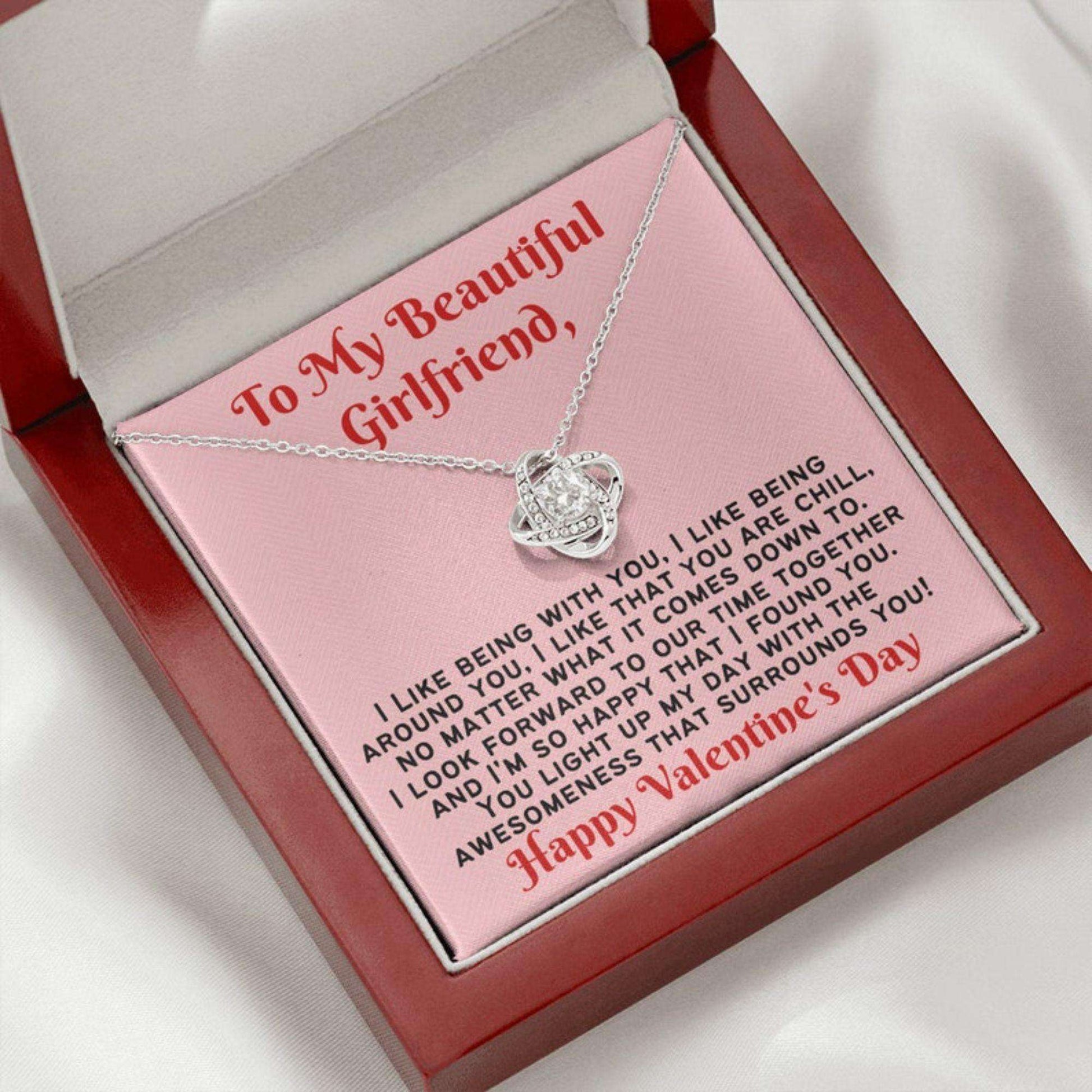 Girlfriend Necklace, I Like You Girlfriend Valentine’S Day Necklace Not Serious Gifts For Friend Rakva