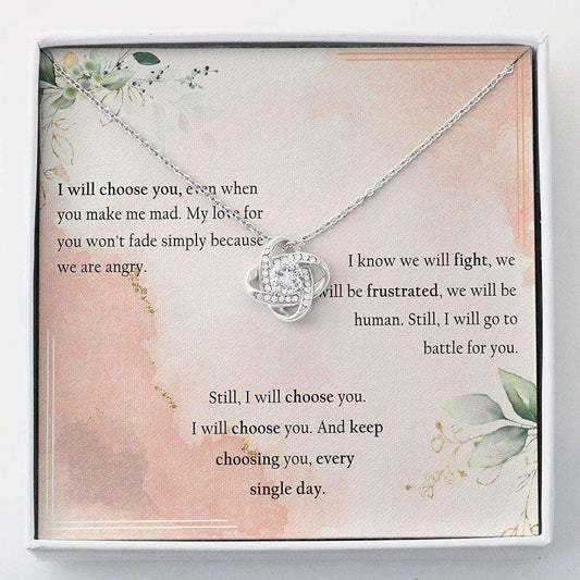 Girlfriend Necklace, I Will Choose You Necklace “ Gift For Her Necklace “ Necklace With Gift Box Gifts For Friend Rakva